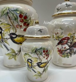 تصویر جینجر جار پرنده ترکیبی 