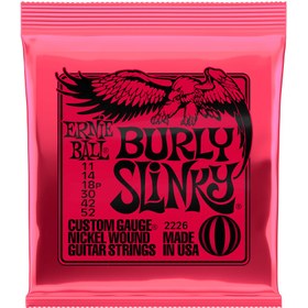 تصویر سیم گیتار الکتریک Ernie Ball Burly Slinky Nickel Wound 11-52 