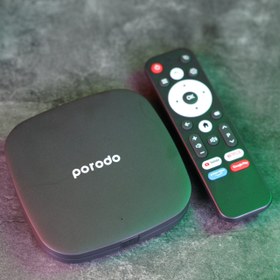 تصویر تی وی باکس پرودو مدل PD-ATVBTD Porodo Android TV Box Video Streaming PD-ATVBTD