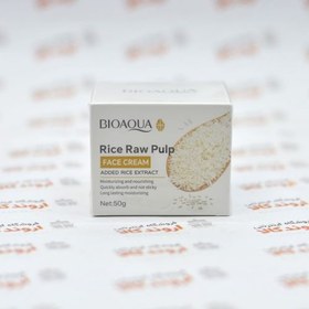 تصویر کرم تخصصی آبرسان مخصوص صورت عصاره برنج خام بیوآکوا ا bioaqua bioaqua