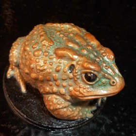 تصویر مجسمه دکوری وزغ Decorative toad statue