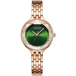 تصویر ساعت مچی زنانه جولیوس JULIUS مدل JA-1272C — رزگلد با صفحه سبز (اورجینال) 