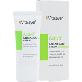 تصویر کرم آزلاِئیک اسید اکتی ویت ویتالیر Activit Azelaic Acid Cream VITALAYER