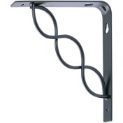 تصویر گونیا طبقه سارومدلBR6 مشکی shelf bracket saro br6 b