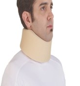 تصویر گردن بند طبی نرم دارای سایز بندی (M-L-XL) کرم رنگ پاک تن Soft Cervical Collar