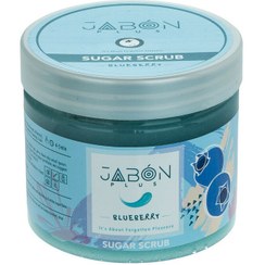 تصویر اسکراب شکری بلوبری 450گرم ژبن پلاس Jabon Plus Blueberry Sugar Scrub 450g