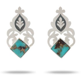 تصویر گوشواره نیل با فیروزه 