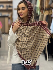 تصویر شال مخمل طرح دار(0341) 