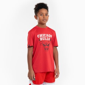 تصویر تی شرت بسکتبال بچگانه تارماک TARMAK TS 900 NBA Chicago Bulls- قرمز 