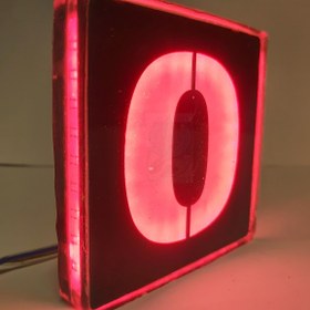 تصویر سنگ نورانی مربع ضدآب شماره 0 سایز 10 سانت تک رنگ 12 ولت مدل PL100 