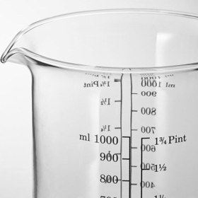 تصویر پیمانه اندازه گیری ایکیا مدل VARDAGEN IKEA VARDAGEN Measuring jug, glass, 1.0 l