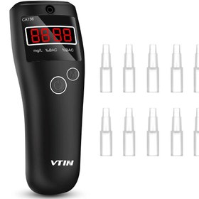 تصویر الکل سنج تنفسی LCD مدل VTIN CA156AB ا VTIN Alcohol Breathalyzer Tester LCD Alcohol Tester Analyzer Detector CA156AB VTIN Alcohol Breathalyzer Tester LCD Alcohol Tester Analyzer Detector CA156AB