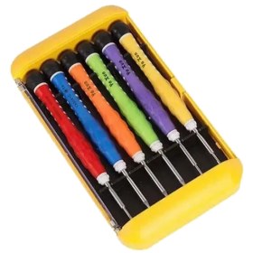 تصویر ست 6 عددی پیچ گوشتی یاکسون مدل yx-6081c 