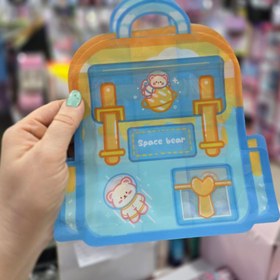 تصویر زیپ کیپ طرح کیف رنگی 