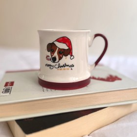 تصویر ماگ سگ کریسمسی 