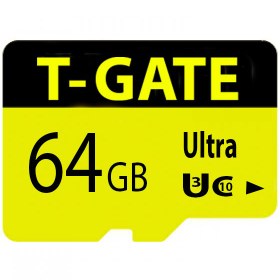 تصویر رم میکرو 64 گیگ T-GATE مدل U3 80MB/s 533X 