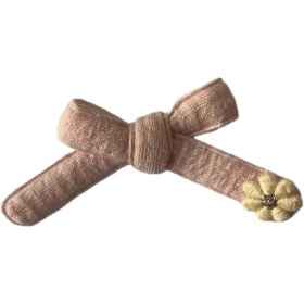 تصویر تکه‌دوزی طرح پاپیون پارچه‌ای با گل گلدوزی‌شده QU-78 