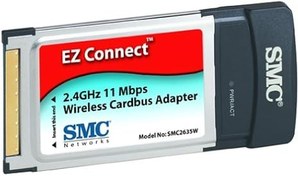 تصویر کارت وایرلس اس ام سی SMC SMC2635W 802.11b Mbps Wireless Cardbus Adapter