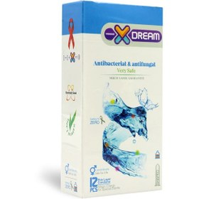 تصویر کاندوم آنتی باکتریال 12 عددی ایکس دریم ا X Dream Antibacterial condom X Dream Antibacterial condom