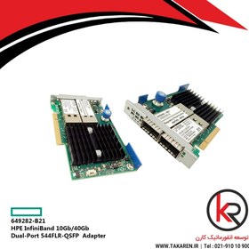 تصویر کارت شبکه اچ پی مدل HPE InfiniBand 10Gb/40Gb Dual-Port 544FLR-QSFP Adapter | 649282-B21 