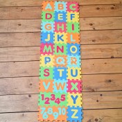 تصویر بازی آموزشی پازل فومی حروف و اعداد انگلیسی Foam alphabet and numbers puzzle