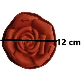 تصویر قالب سیلیکونی طرح گل رز مارگاریتا قطر 12 سانت برند سورنا پارت ارتفاع 6 سانت 