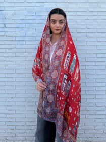 تصویر شال نخی قالی گبه 