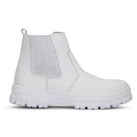 تصویر نیم بوت زنانه شیما مدل سپنتا سفید 