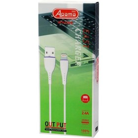 تصویر کابل لایتنینگ 2.4 آمپر آپاما APAMA مدل 369 APAMA lightning cable model 369