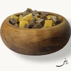 تصویر حبه قند مخلوط کاکائو و زعفران - ظرف مایکروویو / 500g Camphor is a mixture of cocoa and saffron