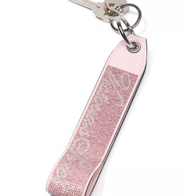 تصویر اویز نگینی صورتی - 