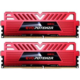 تصویر رم کامپیوتر گیل دو کاناله 8 گیگابایت فرکانس 2400 مگاهرتز EVO POTENZA DDR4 8GB 2400 CL16 Dual Channel Desktop RAM