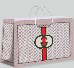 تصویر پاکت کادویی گلاسه 44*32 