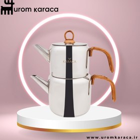 تصویر کتری قوری کاراجا مدل KARACA Mira Mini ا Karaca Mira Mini Teapot Set Karaca Mira Mini Teapot Set