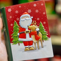 تصویر جعبه فلزی کتاب طرح بابانوئل 