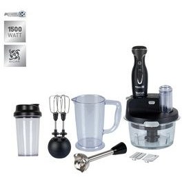 تصویر ست مخلوط کن سیاه بلندر Ultra Keskin 4 Lu Technology چاقو با اتاق شیشه ای Premium 1500 W Blender Set مشکی TEFAL 