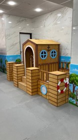 تصویر استخر شن ناخدا ام دی اف سایز 3 متر در 3 متر