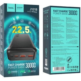 تصویر پاوربانک هوکو مدل J101B PD+QC3.0 22.5W ظرفیت 30000 میلی‌ آمپر 