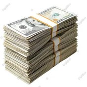 تصویر فایل PNG دسته اسکناس صد دلاری آمریکا | تصویر استوک دلار با زمینه شفاف 