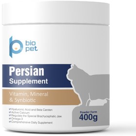 تصویر مکمل غذای گربه بایو پت پلاس مدل Persian Supplement وزن 400 گرم 