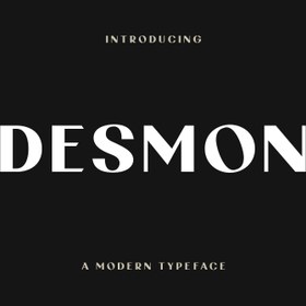 تصویر تایپ فیس مدرن Desmon 