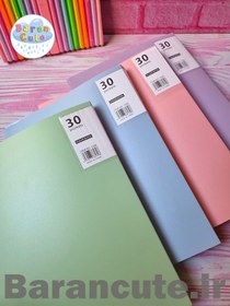 تصویر کلر بوک وارداتی 30 برگ رنگهای پاستیلی 