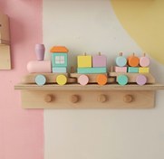 تصویر شلف چوبی آویز 