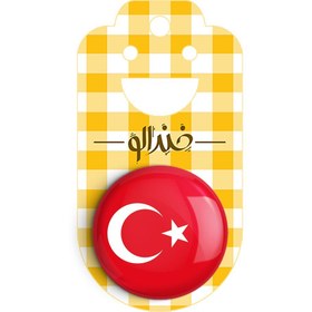 تصویر مگنت خندالو طرح پرچم ترکیه 
