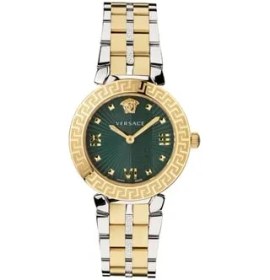 تصویر ساعت مچی کلاسیک زنانه ورساچه مدل VERSACE vez600321 Women's Green Analog Stainless Steel Watch VEZ600321