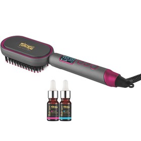 تصویر برس حرارتی مدل 10248 دی اس پی نقره ای DSP Straightener Brush 10248