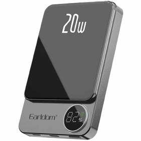 تصویر پاور بانک بی سیم فست شارژ 10000 ارلدام Earldom ET-PD24 PD 20W Earldom ET-PD24 PD 20W 10000mAh Fast PowerBank