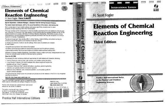 خرید و قیمت کتاب الکترونیکی Elements of Chemical Reaction Engineering