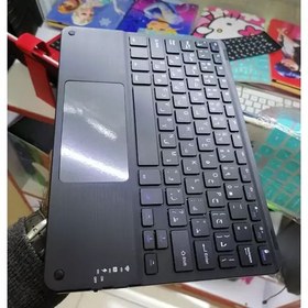 تصویر کیف کیبوردار Smart keyboard مناسب برای تبلت اپل ipad Pro 11 2024 پد-جای قلم دار 