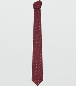 تصویر کروات ابریشمی خال‌دار برند mango man Polka-dot silk tie